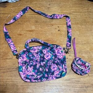Claire's Pink and Purple Floral Bag